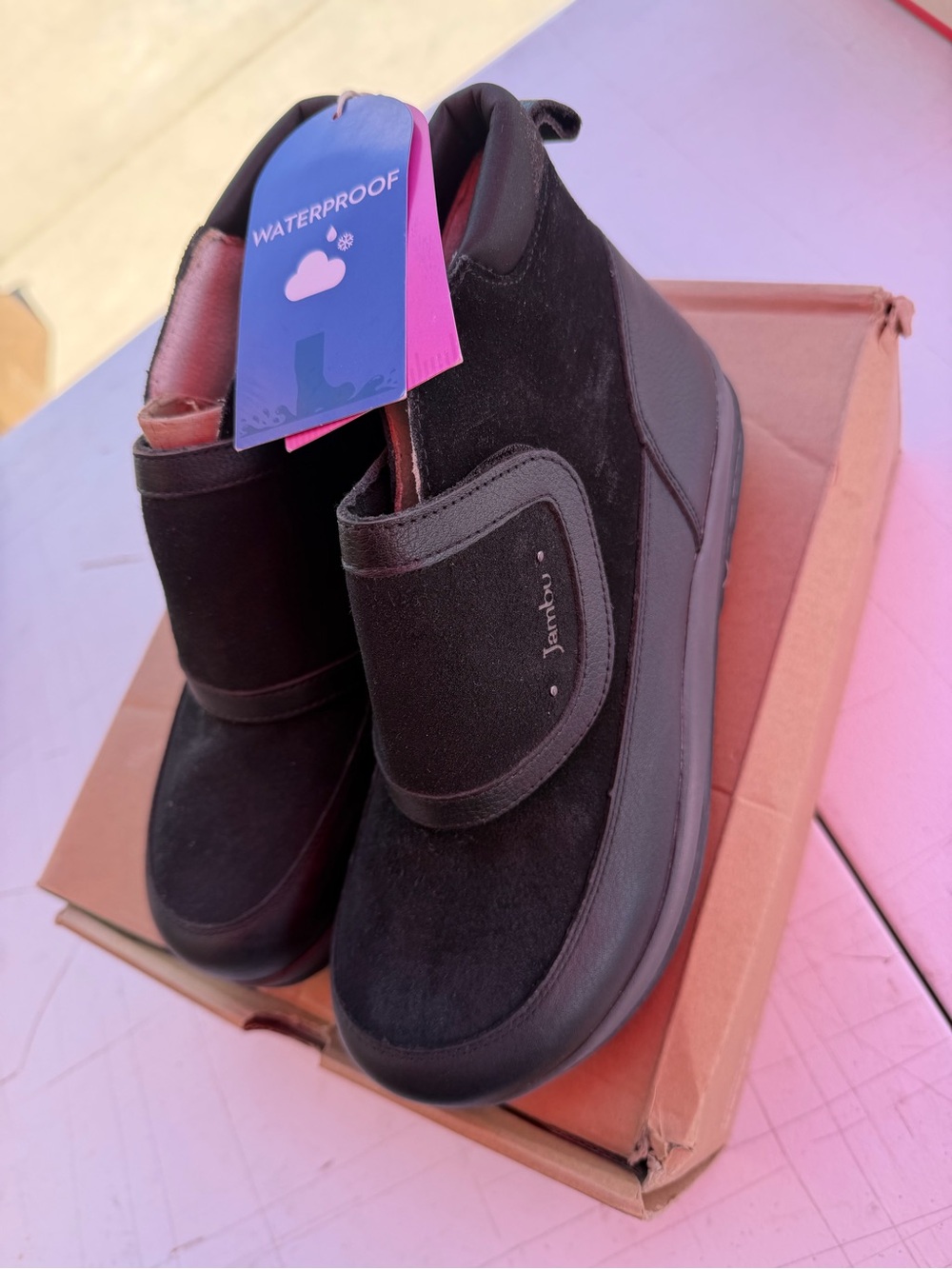 Jambu Black Wendy Waterproof Women's Slip-On Boots
